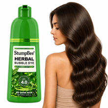 StumpBee - Hair Dye Shampoo 3 in 1, Herbal Hair Color Shampoo for Women & Men, Gray Hair Coverage, Easy to Use, 420ml